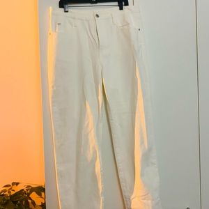 Miss sixty straight cut white jeans